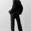 Wool Cashmere New Class Sweatpant - Black