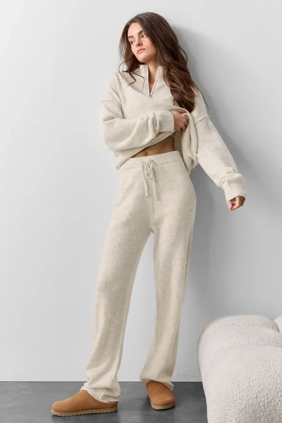 Wool Cashmere New Class Sweatpant - Oatmeal Heather