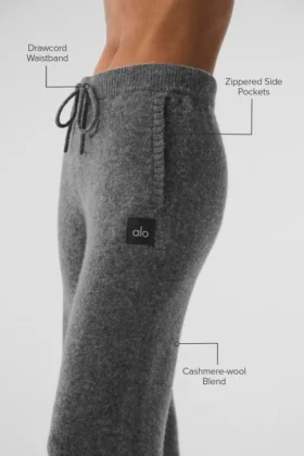 Wool Cashmere New Class Sweatpant – Platinum Grey