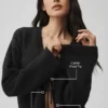 Wool Cashmere New Class Tie Cardigan - Black