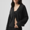 Wool Cashmere New Class Tie Cardigan - Black