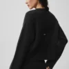 Wool Cashmere New Class Tie Cardigan - Black