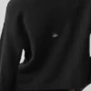 Wool Cashmere New Class Tie Cardigan - Black