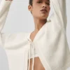 Wool Cashmere New Class Tie Cardigan - Ivory