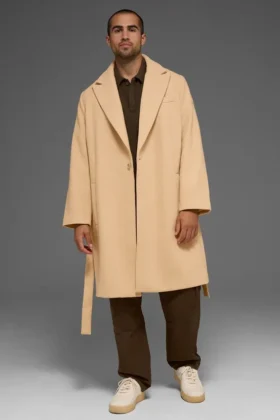 Wool Gameday Overcoat - Camel