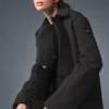Wool Metro Long Coat - Dark Heather Grey