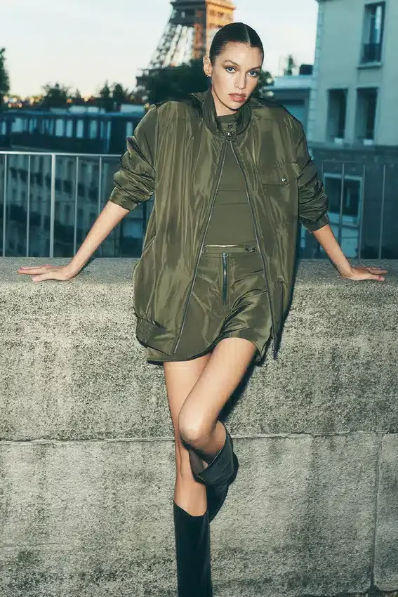 Work It Bomber - Green Olive