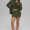 Work It Mini Skirt - Green Olive
